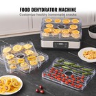 5 Trays Food Dehydrator Machine Adjustable Timer 300w Jerky Fruit Drying