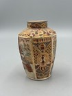 Antique Japanese Meiji Satsuma Figural Tea Caddy Gilded Jar With Lid 4 3 4  