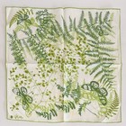 Set 8 Vtg Vera Neumann Cloth Napkins Butterfly Ferns Ginkgo Green White 16 