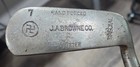 Antique Vintage Ja Browne Co  Hickory Wood Shaft Golf Club Must See Unique Stamp