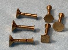 40 Vintage Nos 1 12 Brass Dollhouse Miniatures Spittoons   Candlesticks   Bowls