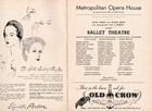 1948 Ballet Theatre Program Met Opera House Agnes De Mille Fall River Legend Kay
