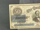 1862  50 Fifty Dollars Confederate States Of America Currency Note Bill Repro