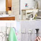 2pcs Stainless Steel Razor Holder For Men   Shaving Razor Stand Bathroom Hook