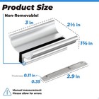 Stainless Steel U-channel 3  Shower Door Handle Chrome For Frameless Glass
