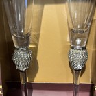 David Tutera Set Of Two Decorative Wedding Flutes -- New 