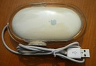 Apple Pro Mouse Usb Wired Optical Mouse M5769 Off-white Clear - Cleaned   Tested