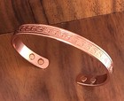 Geometric Pure Copper Magnetic Bracelet Arthritis Pain Therapy Energy Cuff