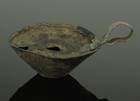 Ancient Roman Bronze Oil Lamp - Circa  4th 5th Century Ad