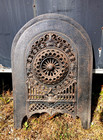 Antique Victorian Ornate Cast Iron Fireplace Summer Cover Insert 1880s
