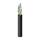 Belden 2146a 0101000 Cat 6 Indoor outdoor  U utp 4-pr  23awg  8c  Black 1 000 Ft