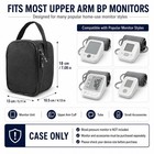 Home Blood Pressure Monitor Portable Storage Organizer 7 X 5 X 4 1 In   Black