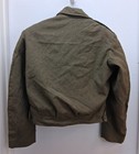 Wwii United States Army Jacket 38r Green Wool 2 Front Pockets Hidden Buttons Vtg