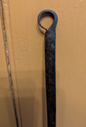 Early 18th 19th C Hand Wrought Iron 14 5  Skimming Ladle W  2 75  Scoop Antique