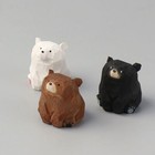 Mini Handmade Wooden Bear Figurine Office Desk Study Birthday Present Home Decor