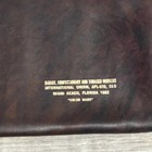 Vintage 1980s Genuine Leather Marbled Bank Money Bag Auto Closure Large 12x18