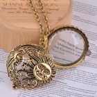 New Antique Style Magnifier Glass Pendant Necklace Vintage Fashion Jewelry Gift