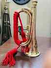 Copper   Brass Bugle Australian Military Forces Batch Vintage Inspired 12-inch