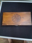 Game Of Thrones  Authentic Prop- Dragon Egg  Collector Wooden Box Set
