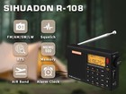 R108 Portable Radio Am Fm Sw Lw Airband Full Band Dsp Digital Stereo Home Radio
