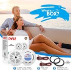 Pyle 6 5  Dual Marine Speakers 120w Waterproof Outdoor Audio Stereo Sound System