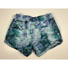Athleta Girl All Play 3  Blue Green Tie Dye Athletic Shorts Kids Size L 12