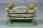Cherished Teddies  heart  2 Bears On Bench Event Figurine  crt240 New In Box