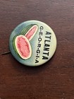 Atlanta Georgia  Watermelon  Pinback Button  1 25 In Whitehead   Hoag