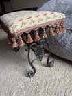 Victorian Style Cast Iron Piano Vanity Bench Stool