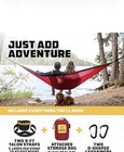 Wise Owl Outfitters Single Camping Hammock - 500lbs Portable Hammock