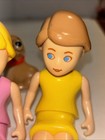 Vintage Little Tikes Dollhouse Family People Dolls Figures Mom Girl Brown Dog