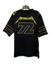 Metallica M72 2025 Tour Black   Yellow Pop Up Exclusive Football Jersey Large
