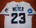 Miami Marlins Max Meyer 2025 Game Issued Un Worn Used Nike Jersey  minnesota 