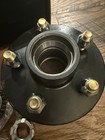 2 Sets Trailer Hub Kit 5 On 4 5   Trailer Axle Kit For 3500 Lbs 5 Lug Trailer Hu