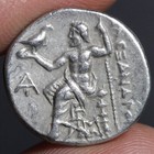 Alexander The Great Drachm Ancient Greek Silver Coin Choice Vf 319bc Zeus