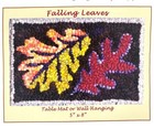 Punch Needle Kit Falling Leaves 5 x8  Rug Hooking  Nip