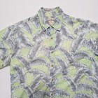 Cooke Street Honolulu Mens Medium Green Aloha Shirt Leaf Hawaiian Print