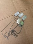 Authentic Military Dog Tags Vintage Collectible Set 