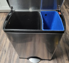 Simplehuman Dual Compartment Recycling Kitchen Step Trash Can  46 Liter