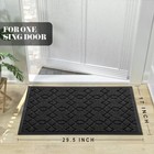 Front Door Mats  Heavy Duty Water Absorbent Mud Resistant Easy Clean Entry Ou   