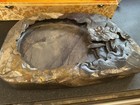 Vntg New Chinese Hand-carved Scholars Ink-stone 15    Long 23 Lbs