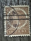 Netherlands Indies Queen Wilhelmina 15 Cent With Double Overprint Error