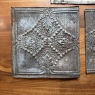 Vintage Antique 12    Metal Ceiling Tile Tin Lot 3 Rusty Rustic Farmhouse Kitchen