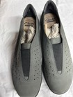 Clarks Collection Women s Slip-on Casual Shoes Gray black Faux Suede Cushioned 7