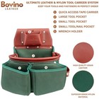 Bovino Leather Nylon Tool Belt   21 Pockets Framer Belt   Durable Tool Pouches