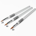 Nail Art Acrylic Brush Kolinsky Sable Designer 3d Gel Manicure Beauty Art Tools 