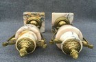 Heavy Antique Pair Of Louis Xvi Decorative Vases 19th Century Bronze Marble Rare