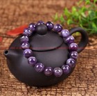 Handmade Natural Amethyst Round 4 6 8 10 12mm Bead Healing Reiki Bracelet 7 5 