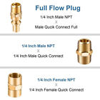 1 4  Propane Hose Adapter Rv Quick-connect Fittings Bbq Grill Adapter Kit 7pcs