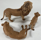 Schleich - Lion Pride 3 Piece Figurine Set 1 Male  1 Female    1 Cub  d-73527 